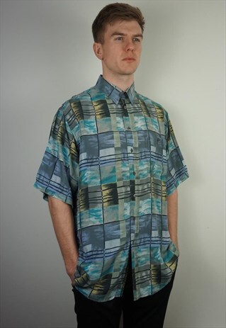 PURE SILK PATTERNED SHIRT