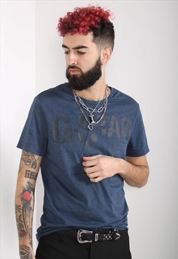 Vintage G-Star Y2K T-Shirt Blue