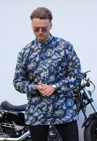 BOGARI VINTAGE WATERCOLOUR SILK SHIRT
