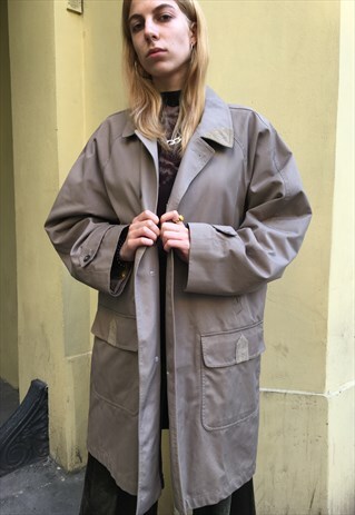 VINTAGE 90' OLDSCHOOL AMAZING CASUAL BEIGE UNIQUE COAT