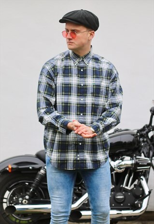 TOMMY HILFIGER USA PLAID CHECK VINTAGE SHIRT