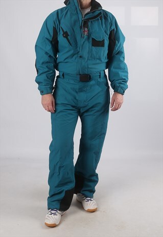 VINTAGE EIDER FULL SKI SUIT SNOW SPORTS M 40 - 42" (KH4O)