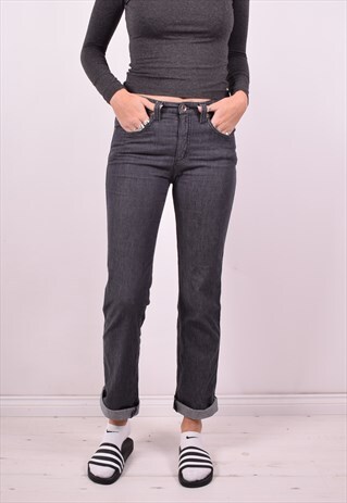 ARMANI JEANS WOMENS VINTAGE JEANS W28 L32 GREY 90'S