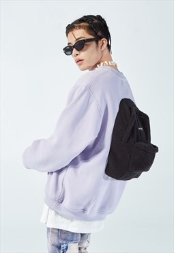 Backpack sweater 2 in 1 bag & jumper set in pastel purple