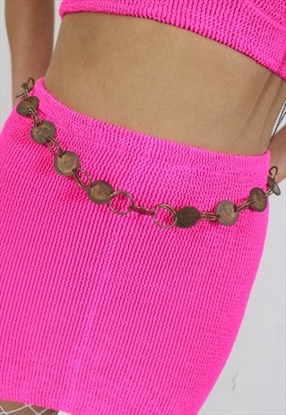 1950'S BRASS COIN BELT