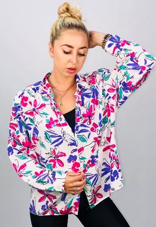 VINTAGE OVERSIZED PATTERN SHIRT