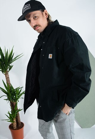 VINTAGE CARHARTT WORKWEAR JACKET IN BLACK