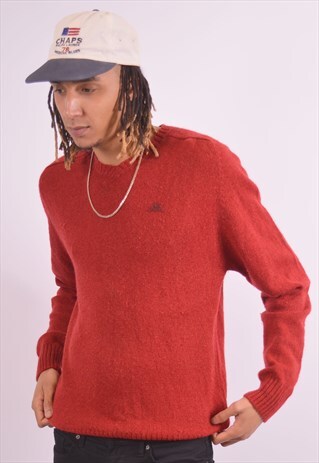 VINTAGE KAPPA JUMPER SWEATER RED