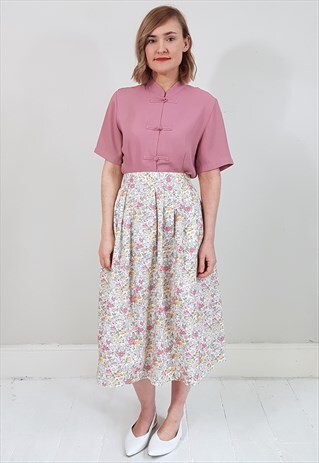 VINTAGE 90'S FROG FASTENINGS DUSTY PINK TOP