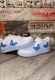 NIKE PANEL CUSTOM AIR FORCE 1 - BLUE BUTTERFLY 