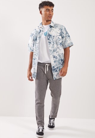 VINTAGE HAWAIIAN PATTERNED FESTIVAL SHORT SLEEVE SHIRT