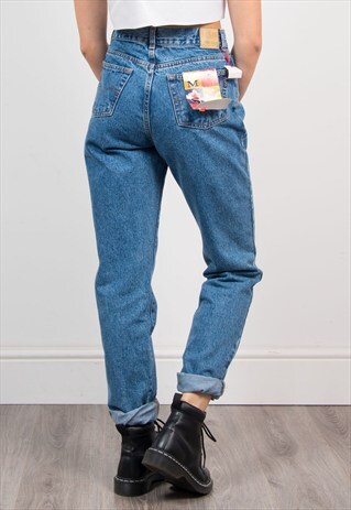 VINTAGE 90'S BLUE DENIM MOM JEANS