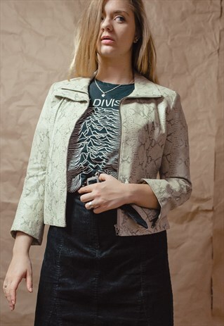 VINTAGE 90S FUNKY SNAKE PRINT JACKET