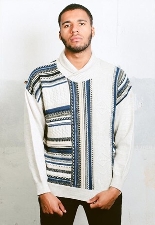 VINTAGE COOGI STYLE PATTERNED JUMPER