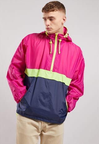 VINTAGE 1/4 ZIP WINDBREAKER JACKET