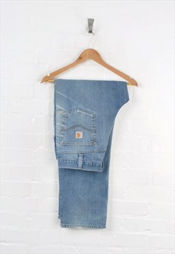 Vintage Carhartt Denim Jeans Relaxed Fit Blue W36 L32