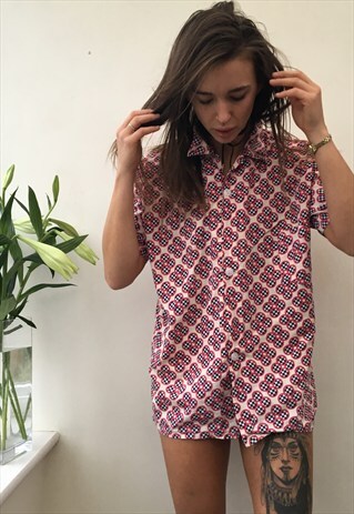 CRAZY PATTERN OVERSIZED RETRO VINTAGE UNISEX FESTIVAL SHIRT