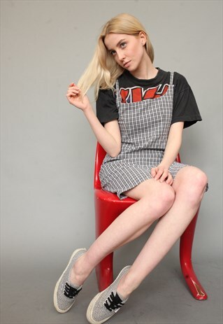 VINTAGE 90'S CHECKED MINI DRESS