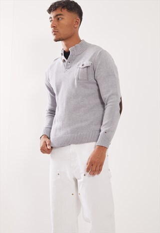 VINTAGE TOMMY HILFIGER BUTTON-UP JUMPER