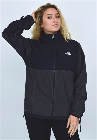 VINTAGE 90'S THE NORTH FACE BLACK & GREY FLEECE