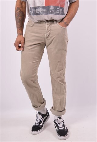 VINTAGE LEE CORDUROY TROUSERS BEIGE