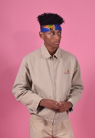 VINTAGE TAN CARHARTT HARRINGTON STYLE JACKET