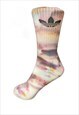 Hand Dyed Adidas Sock - Chocolate - 1 pair 