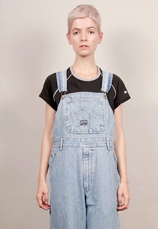 VINTAGE 90'S WORK COMPANY MID-WASH DUNGAREES