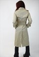 BURBERRY BEIGE VINTAGE DOUBLE BREASTED COAT 