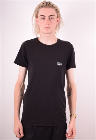 LEVI'S MENS VINTAGE T-SHIRT TOP MEDIUM BLACK 90S