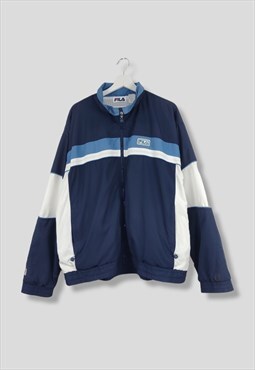 Vintage Fila Track Jacket in Blue L