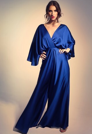 JUMPSUIT WITH WIDE SLEEVES AND WIDE TROUSERS