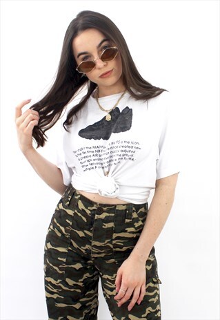 90'S RETRO WHITE OVERSIZED T-SHIRT