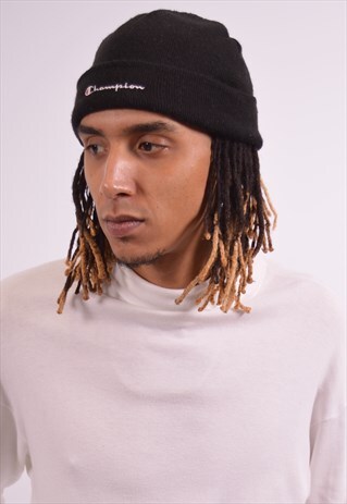 VINTAGE CHAMPION HAT BLACK