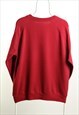 VINTAGE HOLLISTER CREWNECK SWEATSHIRT RED SIZE S OVERSIZE