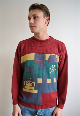 VINTAGE 90'S PATTERNED JUMPERS