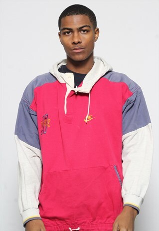 VINTAGE NIKE 80S HOODIE PINK
