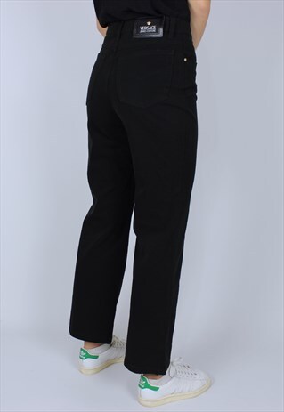 VERSACE PANTS RARE WOMEN BLACK