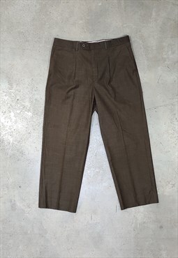 Vintage 90s Baggy Brown Oversize Dad Pants