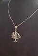 TREE OF LIFE SOLID SILVER NECKLACE, BOHO