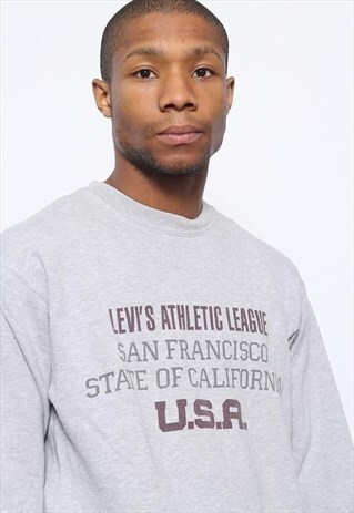 VINTAGE LEVIS LOGO SWEATSHIRT GREY