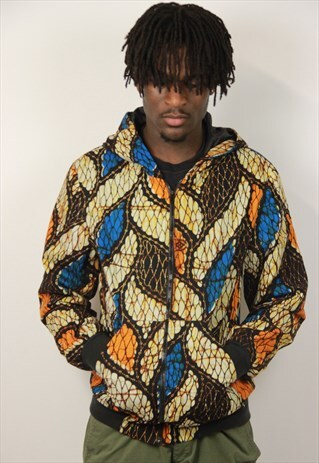 VINTAGE PATTERNED BOMBER JACKET