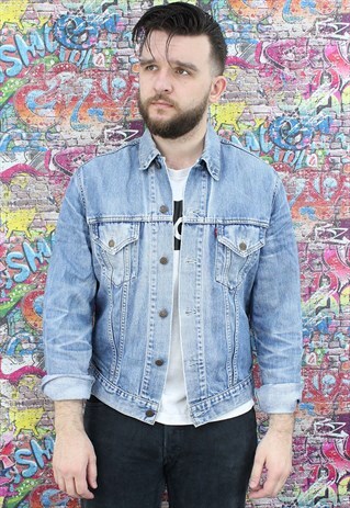 MID BLUE LEVI'S VINTAGE DENIM JACKET. UNISEX.