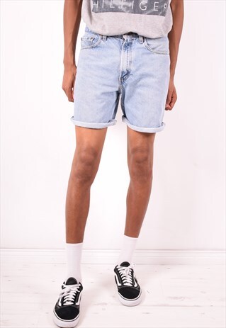 LEVI'S 550 MENS VINTAGE DENIM SHORTS W32 BLUE 90S