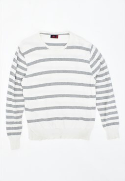 Vintage Kappa Jumper Sweater Stripes White
