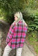VINTAGE 90S TARTAN TEDDY BEAR WINTER FLEECE JACKET