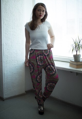 VINTAGE 90'S MULTI COLOUR TROUSERS