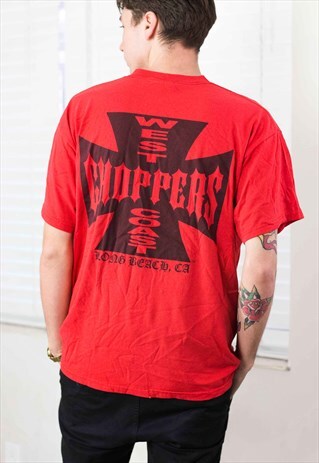 VINTAGE BIKER T-SHIRT 90S XL 7.9