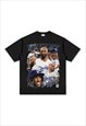 BLACK KOBE GRAPHIC COTTON FANS T SHIRT TEE