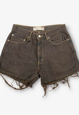Vintage Levi's 505 Cut Off Denim Shorts Brown W32 BV20343